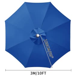 Patio Umbrella Replacement Cloth 6/8 Ribs Waterproof Garden Backyard Pool Cantilever Sunshade Top Cover For Outdoor Table Canoy