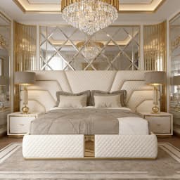 # Wholesale Italian Designer Luxury Upholstered High-end King Queen Size Bed Frame Hotel Double Velvet Fabric