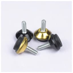 2PCS M6 Adjustable Leveling Chair Leg Feet Furniture Mat Screw-in Base Sofa Bed Cabinet Table Floor Protector Anti-slip Pad