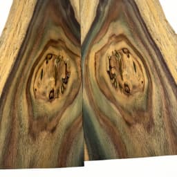 2pcs 0.5mm Natural Padauk Veneer, Bookmatched, Guitar Body Veneer, DIY Marquetry Veneer, Size 50x18cm