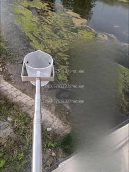 500ML 304 Thicke Stainless Steel/Plastic Telescopic Rod Water Sampler Water Quality Sampler Near Shore Far Water Sampling Barrel
