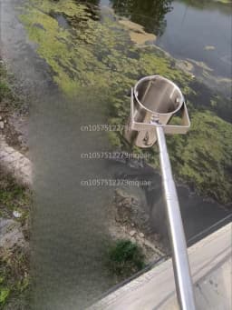 500ML 304 Thicke Stainless Steel/Plastic Telescopic Rod Water Sampler Water Quality Sampler Near Shore Far Water Sampling Barrel