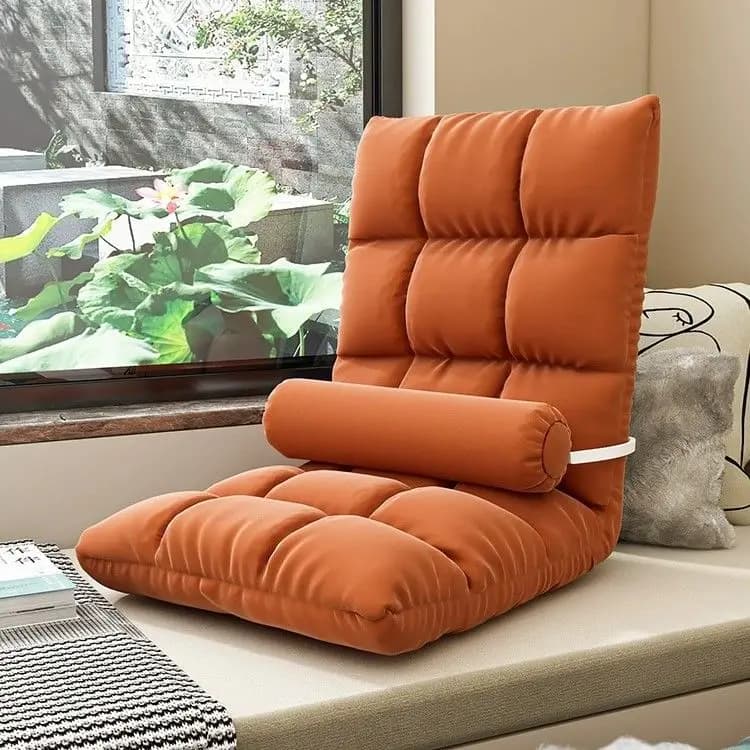 Lazy Sofa Tatami Single Folding Bed Backrest Seat Student Reclining Balcony Chair Single Recliner Cushion