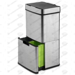 Intelligent induction double-layer multi-purpose classification trash can 30L to 80L stainless steel living room kitchen office