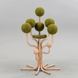 A Modern Light Luxury Simple Nordic Model Ergonomic Sofa Shaped Branch Fork Earth Garden Leisure Chair