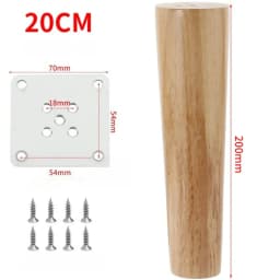 4pcs Solid Wood Sofa Legs Wooden Coffee Table Furniture Bedside Table TV Cabinet Support Stabilize Feet Straight Furniture Legs