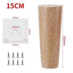4pcs Solid Wood Sofa Legs Wooden Coffee Table Furniture Bedside Table TV Cabinet Support Stabilize Feet Straight Furniture Legs