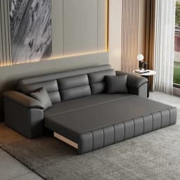 A Sofa Bed Folding Dual-Purpose Storage Household Double Small Apartment Living Room Internet Celebrity Cat Scratching Skin