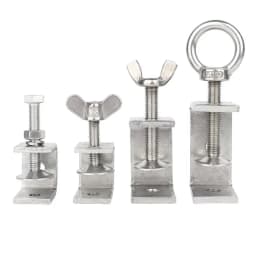 304 Stainless Steel C-clamp Steel Pipe Square Clamps 20~130mm Tiger Clamp Heavy Duty C-clamp Multi-function Hardware Fastener