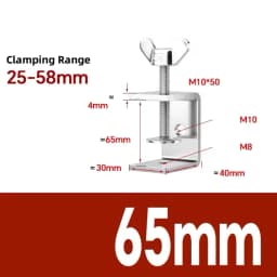 304 Stainless Steel C-clamp Steel Pipe Square Clamps 20~130mm Tiger Clamp Heavy Duty C-clamp Multi-function Hardware Fastener