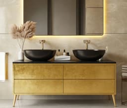 Double Sink Floating Bathroom Vanity Marble Hotel Bathroom Vanity Wall Mounted Bathroom Cabinet Vanity Set With Mirror Light