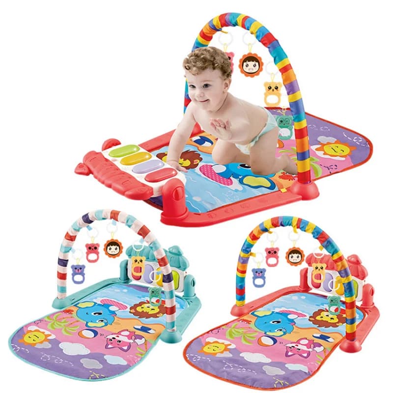 Baby Musical Activity Gym with Foot Piano | 0-36 Months Infant Play Mat | Newborn Educational Piano Toy for Sensory Development