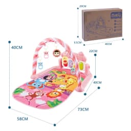 Baby Musical Activity Gym with Foot Piano | 0-36 Months Infant Play Mat | Newborn Educational Piano Toy for Sensory Development