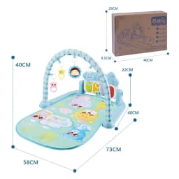 Baby Musical Activity Gym with Foot Piano | 0-36 Months Infant Play Mat | Newborn Educational Piano Toy for Sensory Development