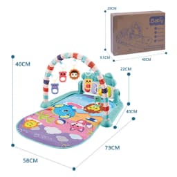 Baby Musical Activity Gym with Foot Piano | 0-36 Months Infant Play Mat | Newborn Educational Piano Toy for Sensory Development