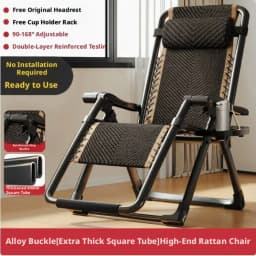 Lunch Break Recliner Chair Stack Lunch Break Office Nap Chair Lazy Can Lie on balcony Home Leisure Elderly Chair