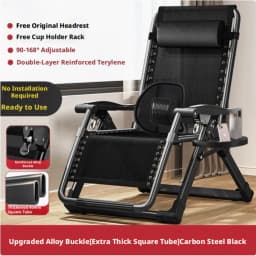 Lunch Break Recliner Chair Stack Lunch Break Office Nap Chair Lazy Can Lie on balcony Home Leisure Elderly Chair