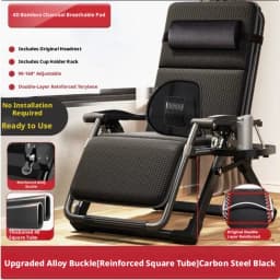 Lunch Break Recliner Chair Stack Lunch Break Office Nap Chair Lazy Can Lie on balcony Home Leisure Elderly Chair