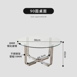 Modern Glass Coffee Table with Chrome Metal Base, Square Transparent Top Minimalist Living Room Center Table for Home Decor