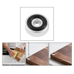 8 Pcs 20*8MM Aluminum Alloy Amplifier Feet Shock Absorber Amplifier Pads Base Feet Pad Cutting Board Feet for Furniture Chair