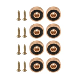 8 Pcs 20*8MM Aluminum Alloy Amplifier Feet Shock Absorber Amplifier Pads Base Feet Pad Cutting Board Feet for Furniture Chair