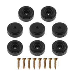 8 Pcs 20*8MM Aluminum Alloy Amplifier Feet Shock Absorber Amplifier Pads Base Feet Pad Cutting Board Feet for Furniture Chair