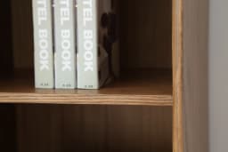 -ee B3102 Mini Corner Home Coffee Wine bar Cabinet Solid Oak Wood Corner Cabinet