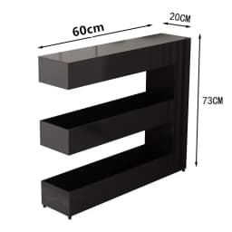Slim Narrow Rolling Gap Storage Cart Mobile Multi-Layer Shelf Trolley Book Snack Organizer Rack Sofa Small Space Art Home Decor