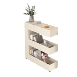 Slim Narrow Rolling Gap Storage Cart Mobile Multi-Layer Shelf Trolley Book Snack Organizer Rack Sofa Small Space Art Home Decor