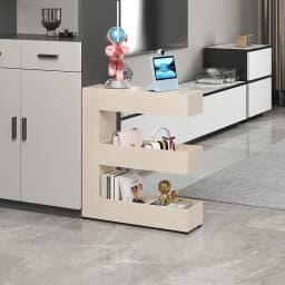 Slim Narrow Rolling Gap Storage Cart Mobile Multi-Layer Shelf Trolley Book Snack Organizer Rack Sofa Small Space Art Home Decor