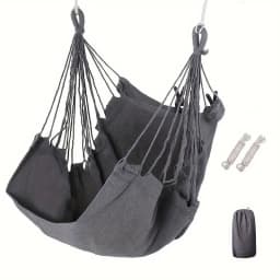 1Pcs Outdoor Leisure Fabric Hammock Chair with Storage Bag Anti Rollover Dormitory Swing Chair