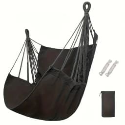 1Pcs Outdoor Leisure Fabric Hammock Chair with Storage Bag Anti Rollover Dormitory Swing Chair