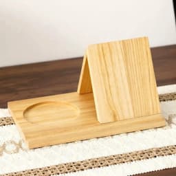 Multi-Functional 2 in 1 Wood Book Stand Reading Triangle Reading Stand Book Coffee Organizer Study Room