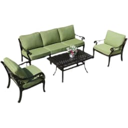 Outdoor cast aluminum villa courtyard garden terrace sun room hotel living room leisure wrought iron sofa combination