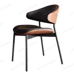 Luxury Modern Nordic Leather Dining Chair, Suitable for Living Rooms, Home Offices, and Kitchens