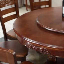 &c Modern Simple Chinese Restaurant Set Large Solid Wood Round Table and Chair Combination for Home Use and Hotel Furniture