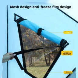 Outdoor Fishing, Lighting, Ice Fishing Tent, Thick Large Window, Firewood Warm Mouth, Portable Tent