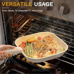 Manufacturing Non-Stick Pans Aluminum Cookware Set for Induction Cooker Stylish White Ceramic Cookware Pans Set