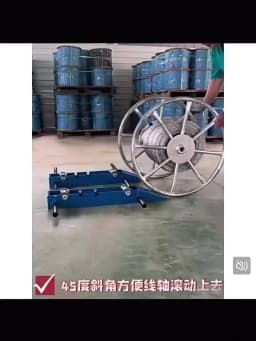 Convenient take-up and take-off cable frame Small steel wheel horizontal pay-off device