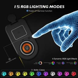 RGB Gaming Mouse Pad with 3 in 1 Wireless Charger, Large Extended Desk Mat 15W Fast Charging Waterproof Mousepad for Phone Watch