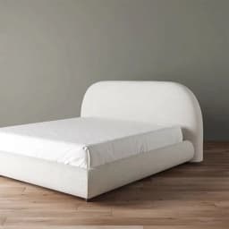 # French Modern Luxury Large Size White Sherpa Master Bedroom Bed 1.5 1.8 Meters Modular Apartment Hotel Double Soft Bed