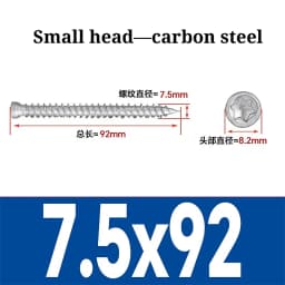 7.5mm Carbon Steel Countersunk Torx Head Self-Cutting Self Tapping Screw Concrete Cement Door And Window Installation Grade 8.8