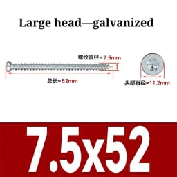 7.5mm Carbon Steel Countersunk Torx Head Self-Cutting Self Tapping Screw Concrete Cement Door And Window Installation Grade 8.8