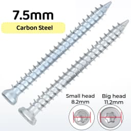 7.5mm Carbon Steel Countersunk Torx Head Self-Cutting Self Tapping Screw Concrete Cement Door And Window Installation Grade 8.8