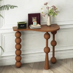 Vintage Narrow Entryway Table Creative Solid Wood Console Tables for Hallway Wall Leaner Desk Minimalist Corridor Sofa Table