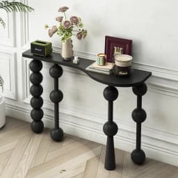 Vintage Narrow Entryway Table Creative Solid Wood Console Tables for Hallway Wall Leaner Desk Minimalist Corridor Sofa Table