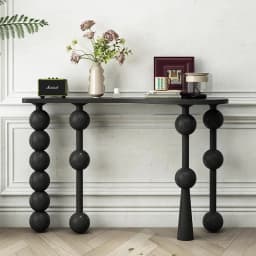 Vintage Narrow Entryway Table Creative Solid Wood Console Tables for Hallway Wall Leaner Desk Minimalist Corridor Sofa Table