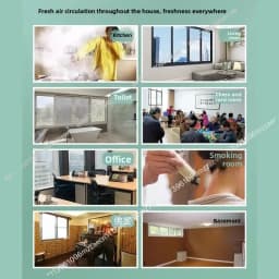 Window Ventilation Fan No Punching Exhaust Fan Kitchen Free Installation Strong Silent Glass Window Exhaust Fan