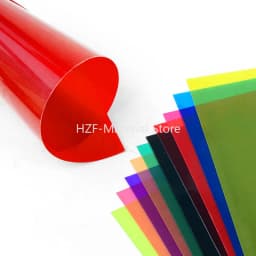 5/10Pcs 210x297mm A4 Colored Transparent PVC Plastic Sheet Thick 0.3mm 0.5mm Matte PP Sheet Material