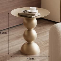 Retro Coffee Table Round Side Tables Luxury Bedside Table Multifunctional Minimalist Living Room Tea Tables Home Furniture